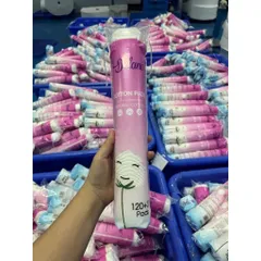 Bông tẩy trang Daleno cotton 150 miếng, bo viền, không dính sợi bông, mềm mại bảo vệ và làm sạch da