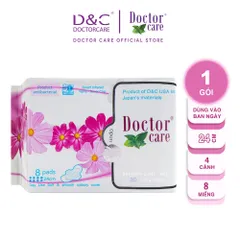 Băng vệ sinh Doctor Care ban ngày 8 miếng mẫu mới, date mới nhất, cập nhật hàng khuyến mại