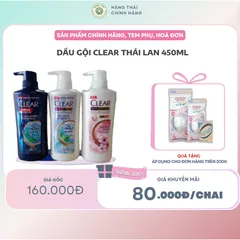 Dầu gội Clear Thái Lan 450ml cho tóc gàu và ngứa da đầu
