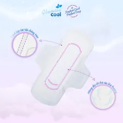 Băng vệ sinh thảo dược GLAMISS COOL ban ngày - hương bạc hà, siêu thấm hút, khô thoáng, an toàn sử dụng [8 miếng] 843154