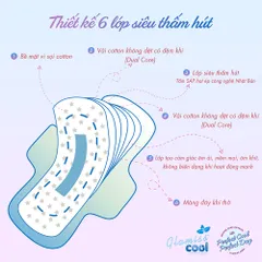 Băng vệ sinh thảo dược GLAMISS COOL ban ngày - hương bạc hà, siêu thấm hút, khô thoáng, an toàn sử dụng [8 miếng] 843154