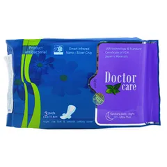 Băng vệ sinh thảo dược DOCTOR CARE ban đêm - siêu thấm hút, khô thoáng, an toàn có mùi thơm nhẹ [3 miếng]
