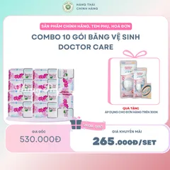 Combo 10 gói băng vệ sinh Doctor care
