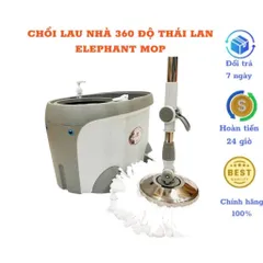 Cây lau nhà Elephant Thái Lan nhựa nhẹ cao cấp, có trợ lực, siêu nhẹ, van tự xả, có bình đựng nước lau sàn