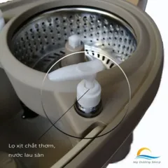 Cây lau nhà Elephant Thái Lan nhựa nhẹ cao cấp, có trợ lực, siêu nhẹ, van tự xả, có bình đựng nước lau sàn