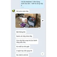 Cây lau nhà Elephant Thái Lan nhựa nhẹ cao cấp, có trợ lực, siêu nhẹ, van tự xả, có bình đựng nước lau sàn