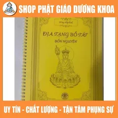 10 QUYỂN Vở chép kinh Địa Tạng in mờ bìa KHỔ A4 gieo duyên 843200