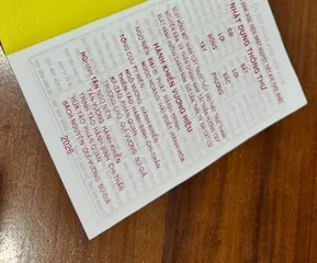 SỔ TAY SÁCH NHẬT DỤNG THÔNG THƯ ( Chữ Việt) 2026 DƯƠNG KHOA SHOP