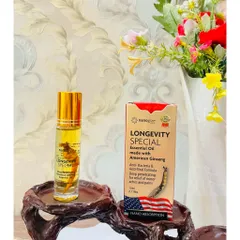 [Date 2029 chai 10ml] Dầu Sâm Nanogize Longevity Special Essential Oil Ginseng 10ml của Mỹ