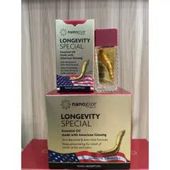 Dầu Sâm Longevity special nanogize của Mỹ 21ml/ Dầu nóng nhân sâm của Mỹ 1 chai 21ml
