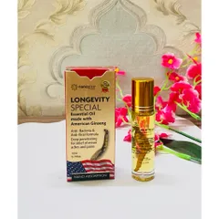 [Date 2029 chai 10ml] Dầu Sâm Nanogize Longevity Special Essential Oil Ginseng 10ml của Mỹ