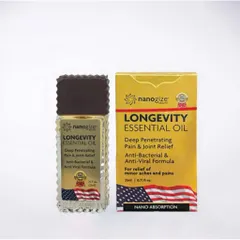  Dầu vàng Longevity Essential Oil Nanogize của Mỹ chai 21ml/ Dầu nóng massage dạng lăn 21ml của Mỹ