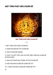 SỔ TAY, SÁCH MẬT TÔNG PHẬT MẪU CHUẨN ĐỀ - MẬT TÔNG CHIÊU TÀI ĐỔI VẬN