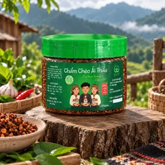Chẩm chéo Ải Thẩu đặc sản Tây Bắc - gia vị mắc khén, hạt dổi, ớt trung đoàn, tỏi ta - 250G
