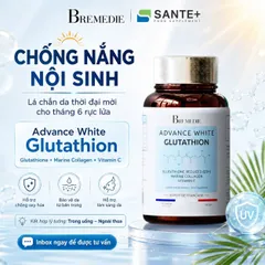 ADVANCE WHITE GLUTATHION - Viên uống Hỗ trợ sáng da, chống oxy hóa – Hộp 60 viên - Pháp