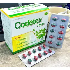 Codetex Forte Giảm ho, giảm đờm, thông thoáng mũi họng 100 viên vienn min tui