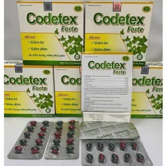 Codetex Forte Giảm ho, giảm đờm, thông thoáng mũi họng 100 viên vienn min tui