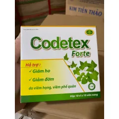 Codetex Forte Giảm ho, giảm đờm, thông thoáng mũi họng 100 viên vienn min tui