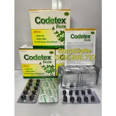 Codetex Forte Giảm ho, giảm đờm, thông thoáng mũi họng 100 viên vienn min tui