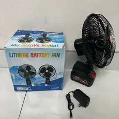 Quạt tích điện dùng pin rời 10 cell 48V Metal model (có xoay)