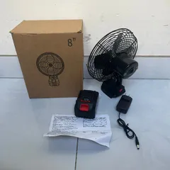 Quạt tích điện dùng pin rời 10 cell 48V Metal model (có xoay)