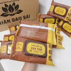 Hộp 20 chiếc Khăn Ướt Bao Sái Cao Cấp THU HIỀN Khăn Lau Ban Thờ Tinh Dầu Tự Nhiên, An Toàn Sức Khoẻ, Tiện Lợi