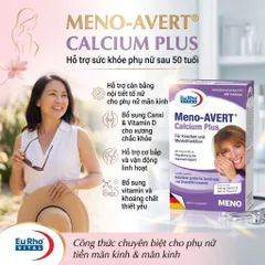 MENO-AVERT CALCIUM PLUS - Viên uống Hỗ trợ sức khỏe xương & nội tiết nữ - Hộp 45 viên - Pháp