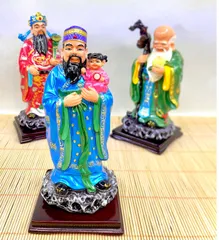BỘ TƯỢNG PHÚC - LỘC - THỌ CAO 20CM COMPOSITE