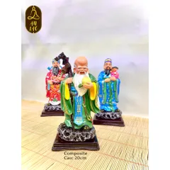 BỘ TƯỢNG PHÚC - LỘC - THỌ CAO 20CM COMPOSITE