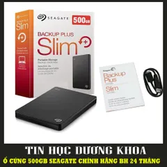 Ổ CỨNG MỚI DI ĐỘNG SEAGATE BACKUP PLUS SLIM 500GB - Ổ cứng di động Seagate 500GB Backup Slim - HDD 500G SEAGATE DI ĐỘNG