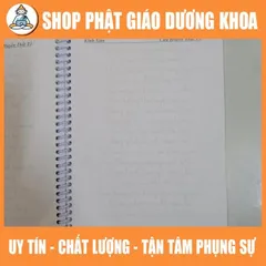 10 QUYỂN VỞ CHÉP KINH CHỮ MỜ SÁM CỬU HUYỀN THẤT TỔ A4 LÒ XO - TU SĨ THIỆN HOÀNG CHEPSAMCUUHUYEN