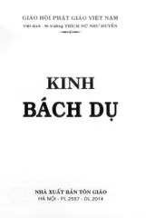 SỔ TAY Kinh Bách Dụ (Ni Trưởng Thích Nữ Như Huyền) DƯƠNG KHOA SHOP