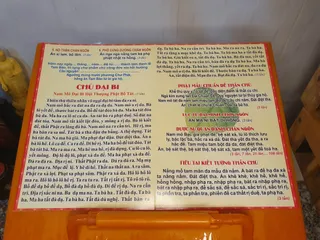 10 Tờ Chú Đại Bi và Bát Nhã Tâm Kinh cực hay