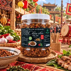 Chẩm Chéo Giã Tay Gia Vị Mắc Khén,Hạt Dổi - Đặc Sản Tây Bắc - 250G