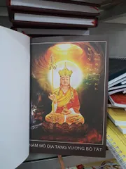 Kinh Địa Tạng Bìa Đỏ Cứng Ép Kim