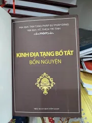 Kinh Địa Tạng Bìa Đỏ Cứng Ép Kim
