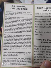 Chú Đại Bi Trắng Khổ Giấy A4( 10 tờ) cực hay