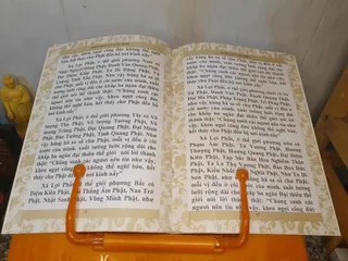 Kinh A Di Đà khổ Lớn bìa cam cực đẹp