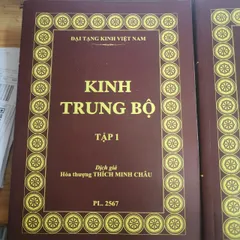 TRỌN BỘ KINH trung bộ 3 QUYỂN -  THÍCH MINH CHÂU (bìa mới) cực hay
