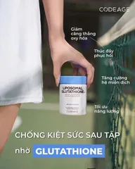Liposomal Glutathione Codeage 500mg - Hỗ trợ thải độc gan, chống oxy hóa, cải thiện làn da sáng khỏe và đều màu