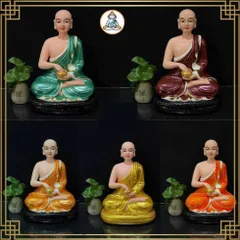 TƯỢNG PHẬT_TƯỢNG NGÀI THÁNH TĂNG TÀI LỘC SIVALI CAO 21CM NHIỀU MÀU GIÁ TỐT cực đẹp