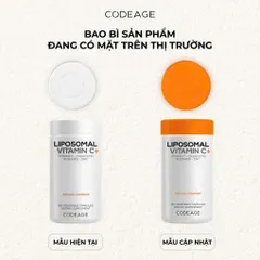 Viên uống hỗ trợ chống oxy hóa, hỗ trợ dưỡng sáng da CodeAge Liposomal Vitamin C 180 Viên