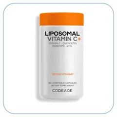Viên uống hỗ trợ chống oxy hóa, hỗ trợ dưỡng sáng da CodeAge Liposomal Vitamin C 180 Viên