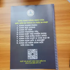 Sổ tay kinh tụng hằng ngày của đức Bổn Sư Thích Ca Mâu Ni dành cho Phật tử tại gia cực hay