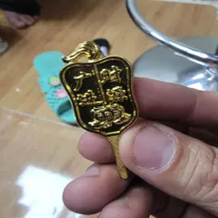 quạt ông địa mạ xi vàng đẹp