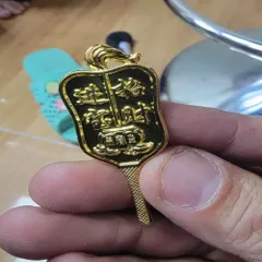 quạt ông địa mạ xi vàng đẹp