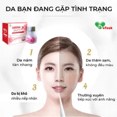 Viên uống trắng da Best Life SkinCare Glutathione ngăn ngừa lão hoá làm trắng da mờ nám tàn nhang hộp 30 viên
