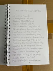 Tặng viết, Vở chép kinh Địa Tạng in mờ bìa cứng HÀNG CAO CẤP