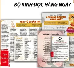 Bộ 8 Kinh Đọc Hàng Ngày Sám Hối, Hồi Hướng, Chú Đại Bi, Tâm Kinh, Khấn Nguyện, Đại Bi Phát Nguyện cực hay