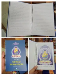 Vở chép kinh Dược Sư in mờ bìa cứng cực đẹp dương khoa shop